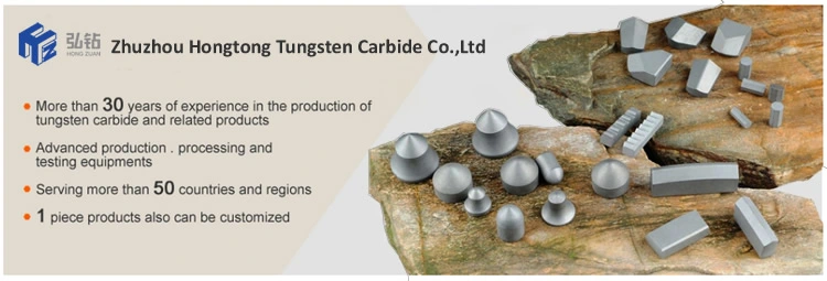 Tungsten Carbide Weld on Tips for Mining Tool Parts