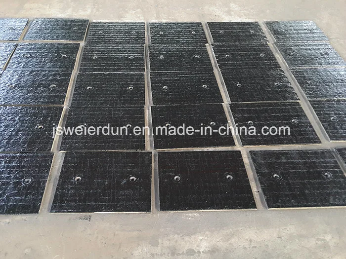 Hardness Chromium Carbide Overlay Wear Machine Part for Chute Liners