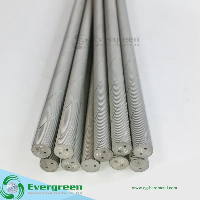 Manufacturer Supplier Customized Cemented Carbide Solid Fine Grinding Polish or Blank for Tungsten Drill Bar HRC45 HRC55 HRC65 H6 H5 Cermet Coolant Holes Rod