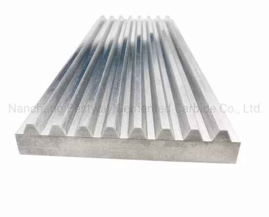 Tungsten Carbide Jaw Plate Parts Tooth Plate for Mining Crusher Machinery